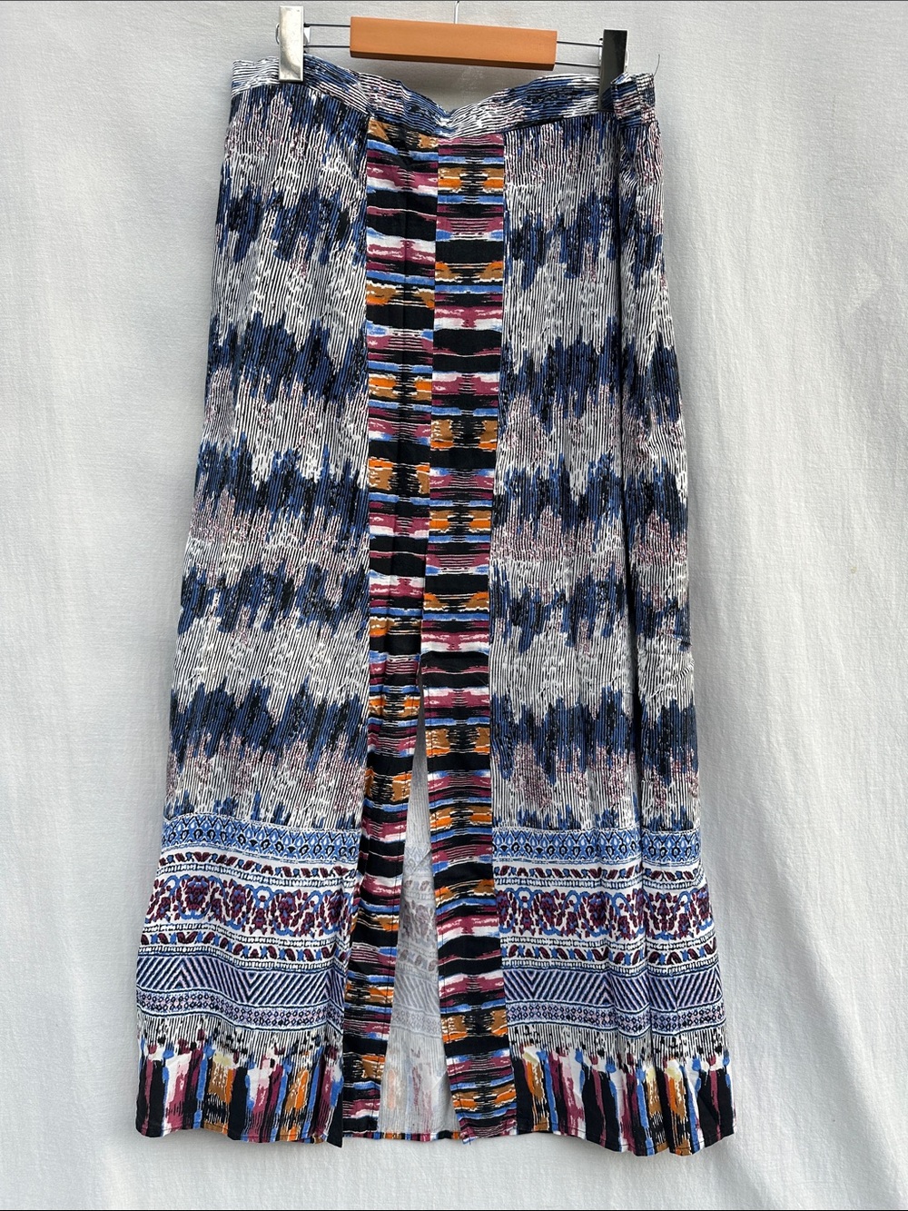California Moon Rise Multi-Color Patterned Long Skirt